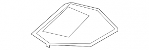 Upper front panel trim for the Audi E-Tron 19-23 black projection