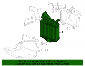 Left intercooler for Audi RS Q8 20-25 4.0