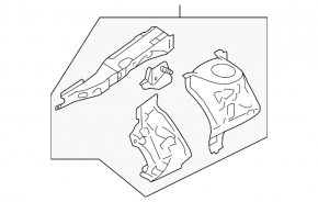Front right quarter panel for Subaru Forester 14-18 SJ