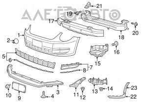 Front Bumper Grille Right VW Beetle 12-16