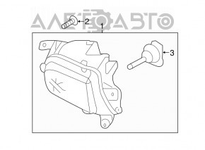 Fog light left PTF VW Jetta 15-18 USA