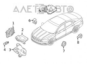 Airbag sensor door right VW Taos 22-25