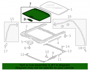 Sunroof Curtain Honda HR-V 16-22 Ser