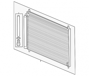 Honda Accord 13-17 hybrid air conditioner condenser