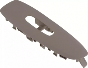 Nissan Pathfinder 13-20 front right window lift control trim, beige, textured
