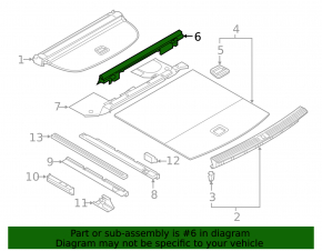 Front trunk floor Audi Q5 80A 18-24 gray