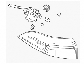 Left outer fender light for Toyota Corolla 20-24 L, LE, SE