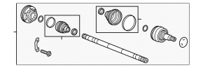 Drive axle shaft rear right Cadillac ATS 13-