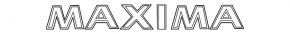 Emblem inscription MAXIMA trunk lid Nissan Maxima A36 16-23