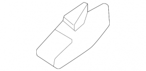 Rear left seat runner trim (2nd row) front left Kia Sorento 21-26 HEV, PHEV black