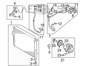 Kia Sorento 16-18 Air Conditioner Heater Valve