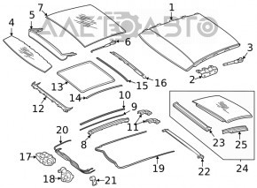 Motor panorama Mercedes C-class W205 15-21 curtain