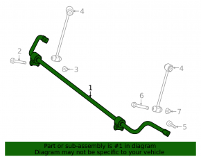 Rear stabilizer Mercedes W213 E 17-23