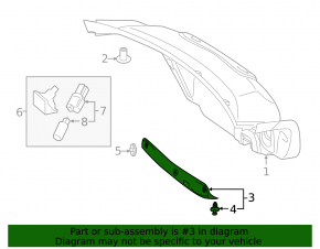 Lower trunk lid trim Mercedes W213 E 17-20 black for electric drive