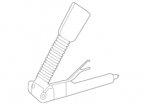 Front right belt tensioner Mercedes W164 ML beige