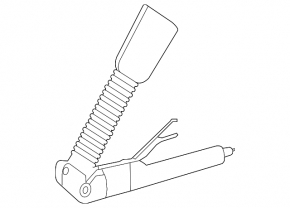 Front right belt tensioner Mercedes W164 ML beige