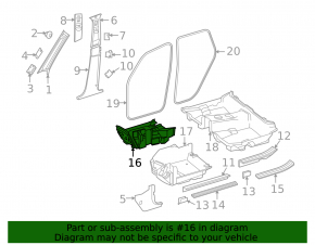 Floor covering front right Mercedes GLC 16-22 black