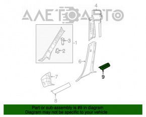 Door sill trim rear right Mazda3 MPS 09-13