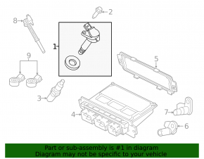 Ignition Coil Ford Mustang mk6 15- 5.0