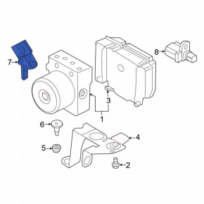 Front left ABS sensor for Ford Transit Connect MK2 13-23