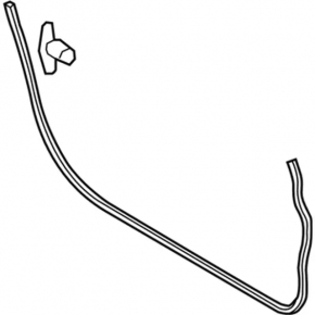 Front right door seal for Ford Mustang mk6 15-23
