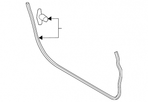 Front right door seal for Ford Mustang mk6 15-23