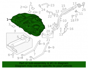 Fuel tank Mazda CX-5 17- fwd