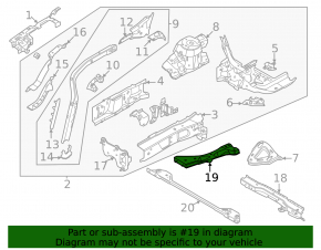Subframe reinforcement front right Ford Bronco Sport 21-25