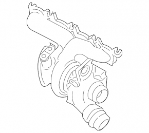 Turbocharger assembly with manifold BMW X3 G01 20-24 2.0T, plug-in