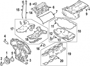 Intake manifold lower part Infiniti Q50 16-24 3.0T