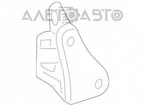 Lower front right door hinge for Mercedes W221