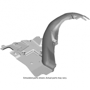 Front left fender liner front part Chevrolet Volt 11-15