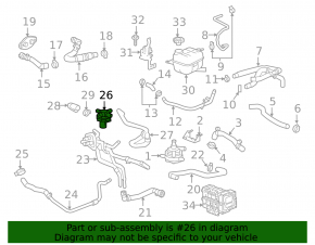 Chevrolet Volt 16-C engine cooling system valve