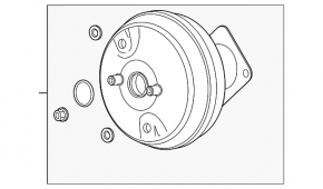 Vacuum booster Volvo V90 17-22 usa