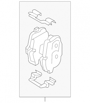 Rear brake pads 4pcs BMW 7 G11 G12 16-19