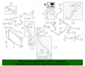 Coolant Expansion Tank Cap Audi A4 B8 08-16