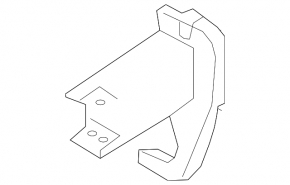 Bracket bumper reinforcement right Audi A6 C7 16-18 rest -line