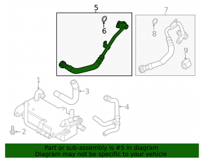 Cooling system pipe of gearbox Audi Q7 18-19 3.0T outlet