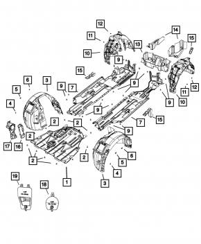Engine protection Chrysler 200 15-17 2.4
