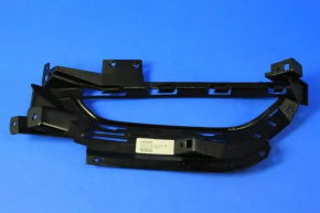 Left bumper grille for Chrysler 200 15-17 with flat fog lights, gloss black