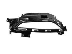 Left bumper grille for Chrysler 200 15-17 with flat fog lights, gloss black