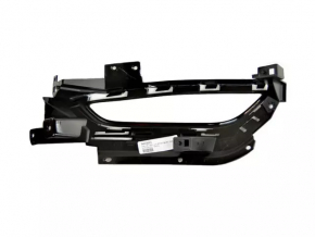 Left bumper grille for Chrysler 200 15-17 with flat fog lights, gloss black
