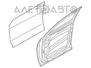 Door assembly front left Hyundai Santa FE 19-23