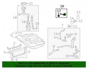 Fuel filler cap Toyota Prius V 12-17