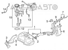 Fuel filler cap Toyota Prius V 12-17
