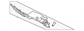 Lower front panel trim for Kia K5 21-24