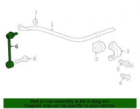 Stabilizer link rear left Cadillac CTS 14-19 RWD