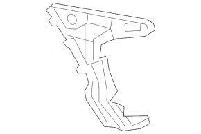 Rear bumper mount right Audi Q3 8U 16-18