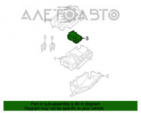 Kia Niro 17 HEV Underhood Fuse Box with Housing