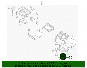 Kia Forte 4D 14-18 heater fan motor